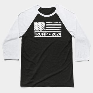 Trump 2024 American Flag Baseball T-Shirt